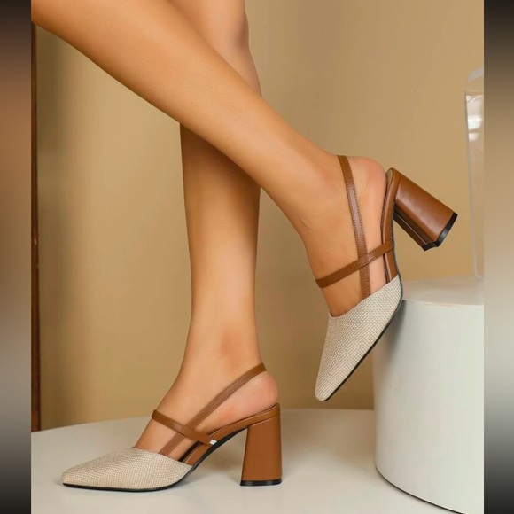 Two tone block heels - Picture 2 of 5